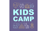 Preschooler camp concepts banner