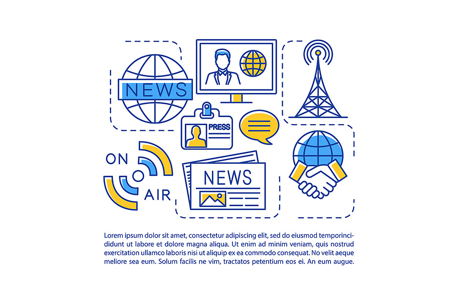 News media, broadcasting industry in Icons - product preview 8