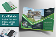 Modern real estate trifold brochure