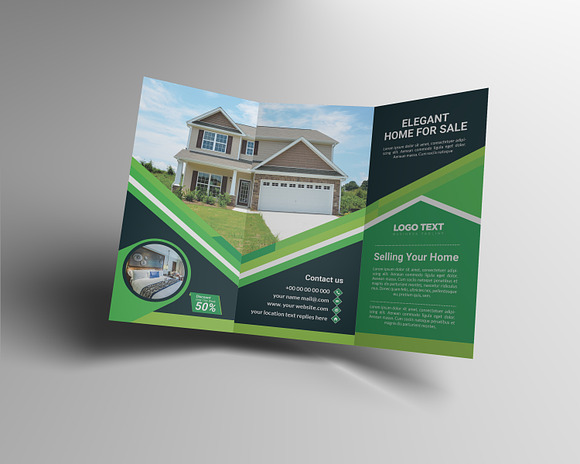 Modern real estate trifold brochure in Brochure Templates - product preview 1