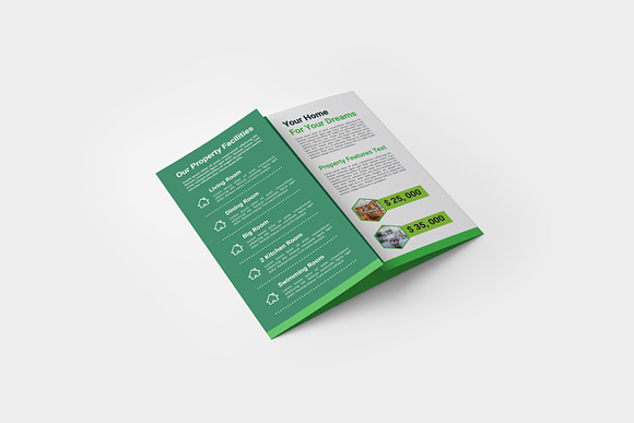 Modern real estate trifold brochure in Brochure Templates - product preview 2
