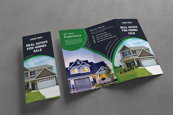 Real Estate Trifold Brochure in Brochure Templates - product preview 3