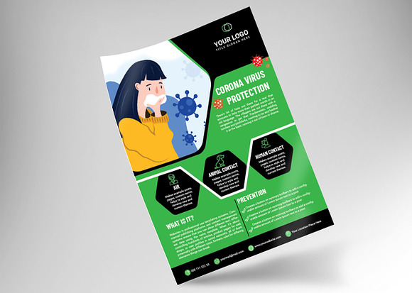Corona Protection Flyer in Flyer Templates - product preview 1