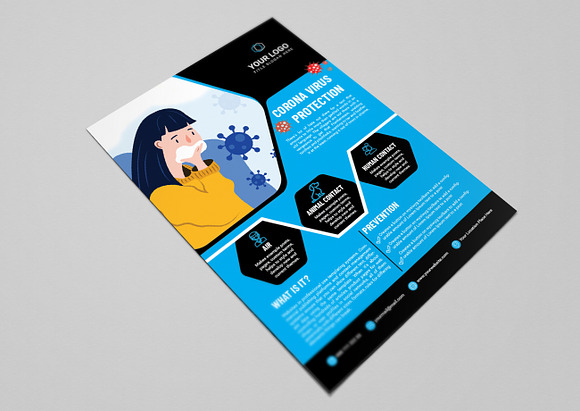 Corona Protection Flyer in Flyer Templates - product preview 2