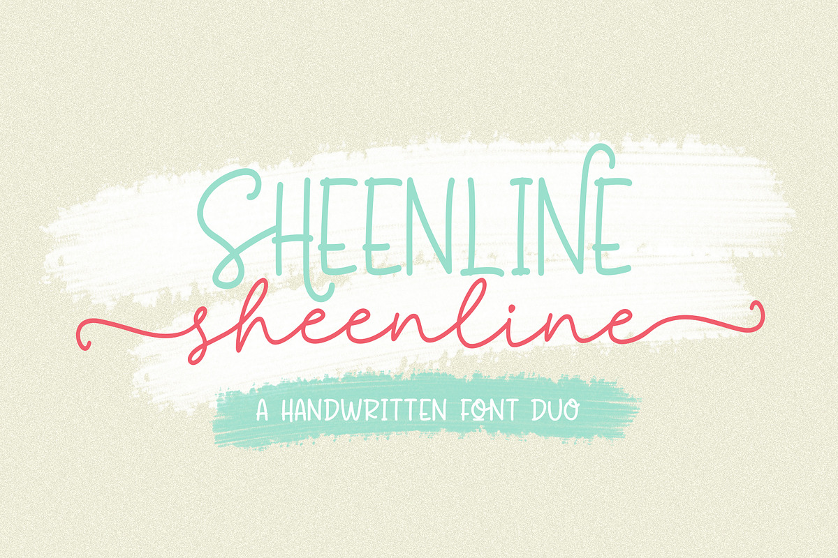 Discount 50% - Sheenline Font Duo in Script Fonts - product preview 8