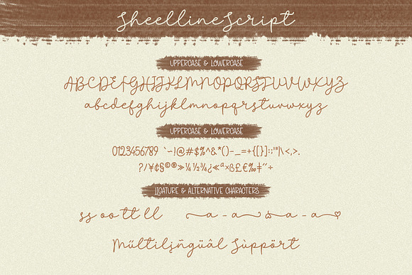 Discount 50% - Sheenline Font Duo in Script Fonts - product preview 6