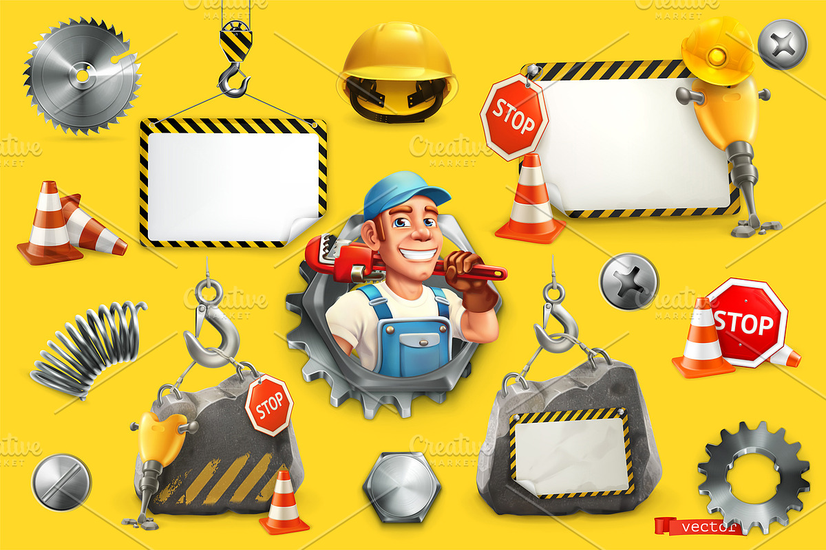 Repair, construction, tools icons in Illustrations - product preview 8