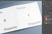 Square Magazine Cover mock-up