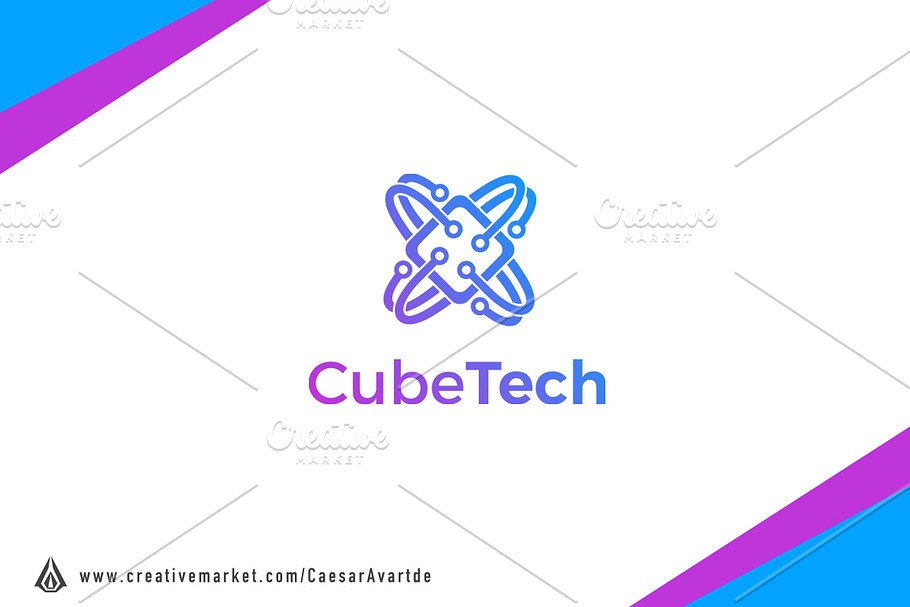 Cube Tech Logo Template in Logo Templates - product preview 8