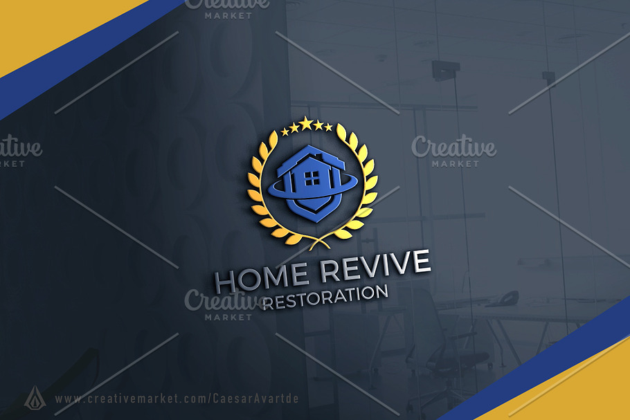 Home Restoration Logo Template in Logo Templates - product preview 8