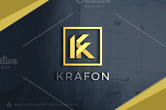 Initial K and F Logo Template in Logo Templates - product preview 2