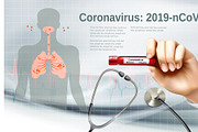 Coranavirus background. Vector