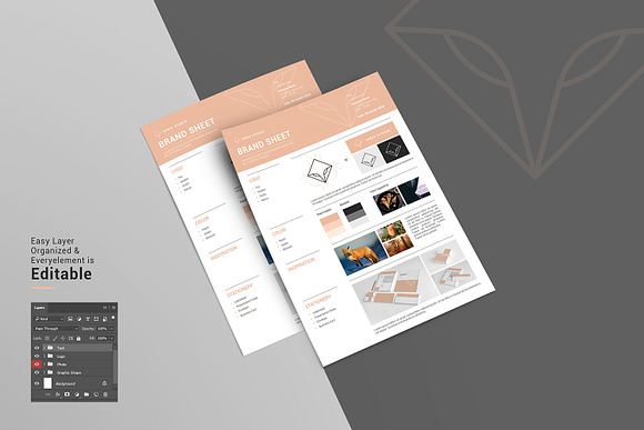 Brand Sheet in Stationery Templates - product preview 1