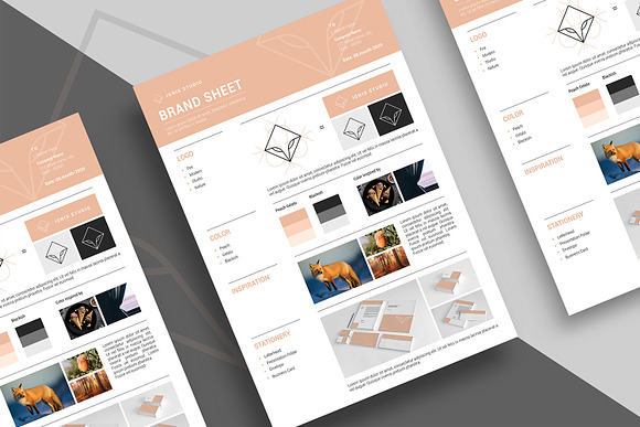 Brand Sheet in Stationery Templates - product preview 2