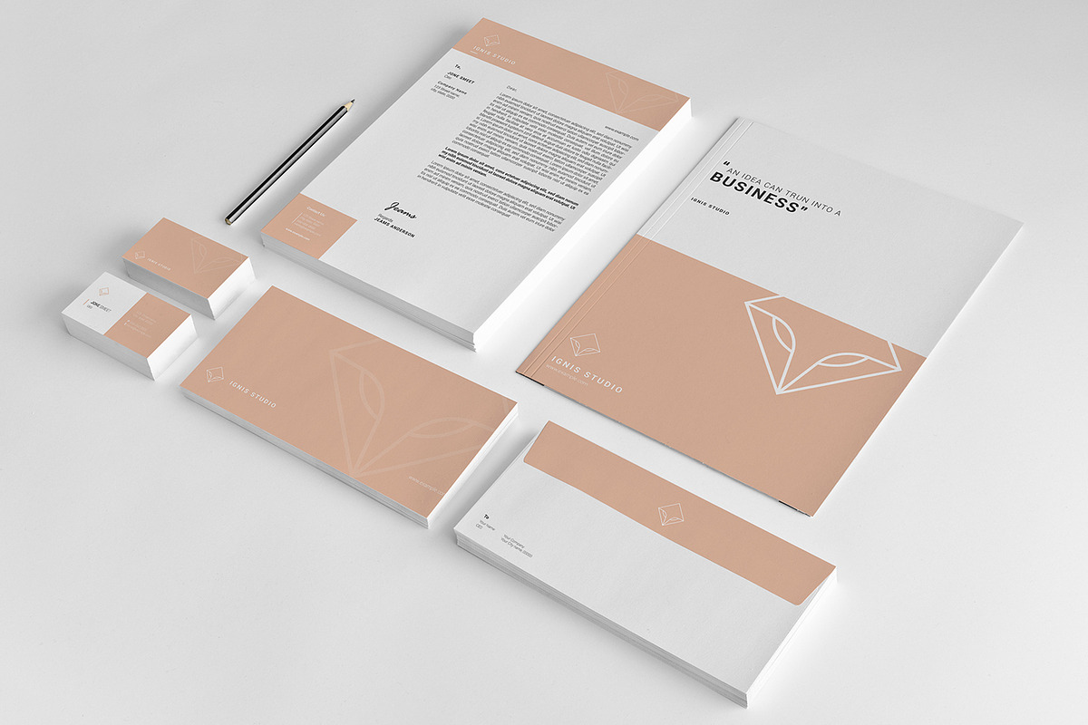 IGNIS Studio Brand Identity Pack in Stationery Templates - product preview 8