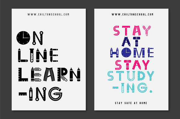 Back To School in Display Fonts - product preview 4