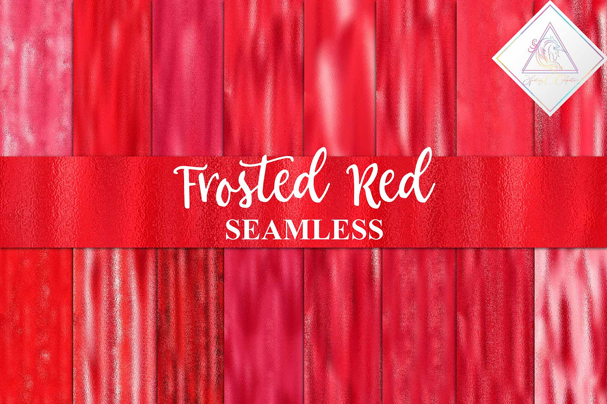 Seamless Frosted Red Digital Paper in Textures - product preview 8