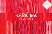 Seamless Frosted Red Digital Paper