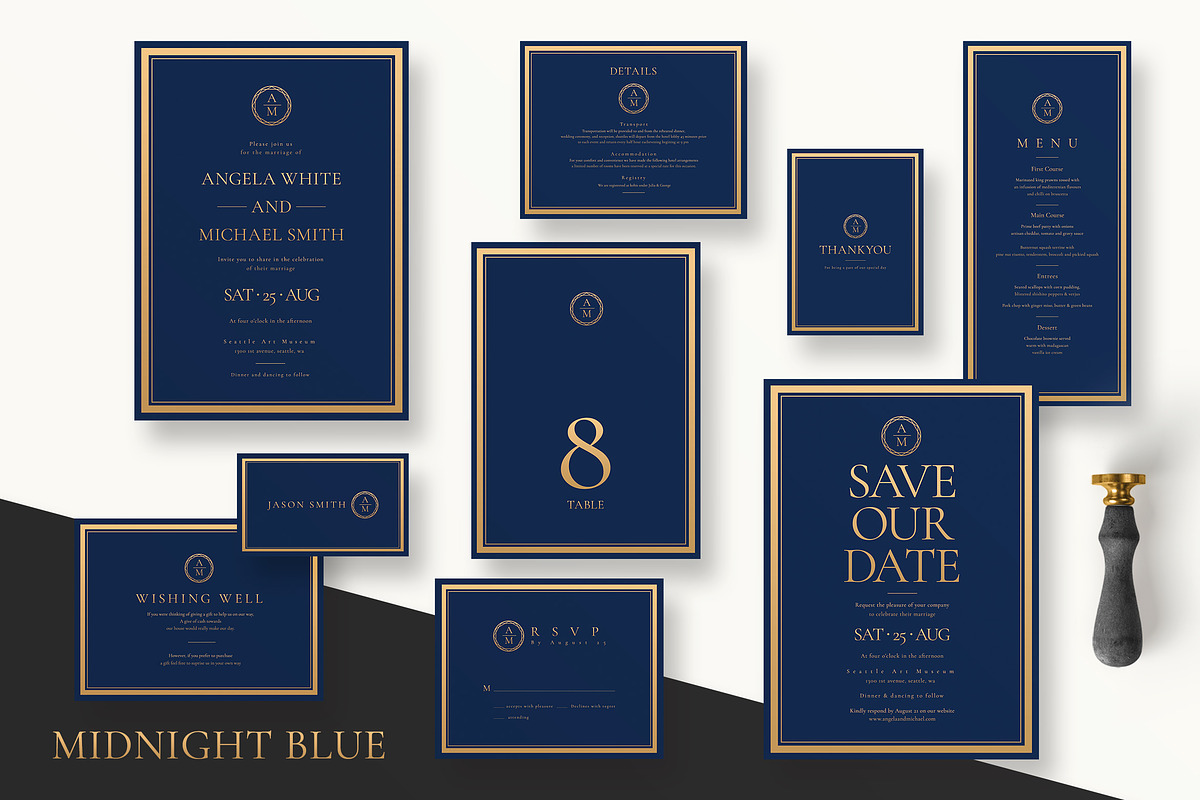 Wedding Invitation Suite - Classic in Wedding Templates - product preview 8