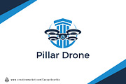Pillar Drone V1 Logo Template