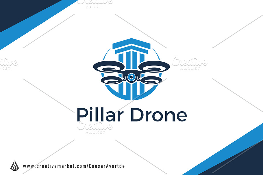Pillar Drone V1 Logo Template in Logo Templates - product preview 8