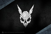 Skull Wings Logo Template