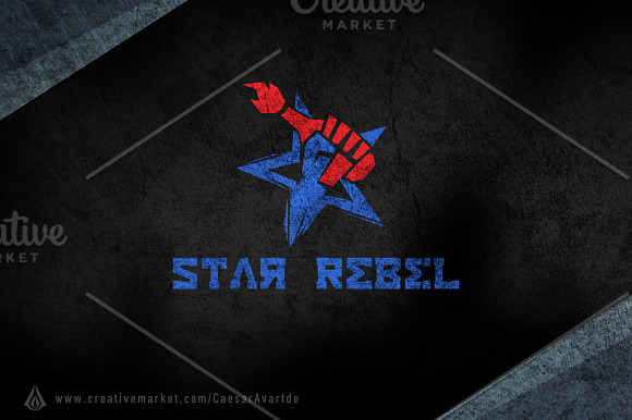 Star Rebel Logo Template in Logo Templates - product preview 2