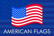 Isometric American Flag Bundle