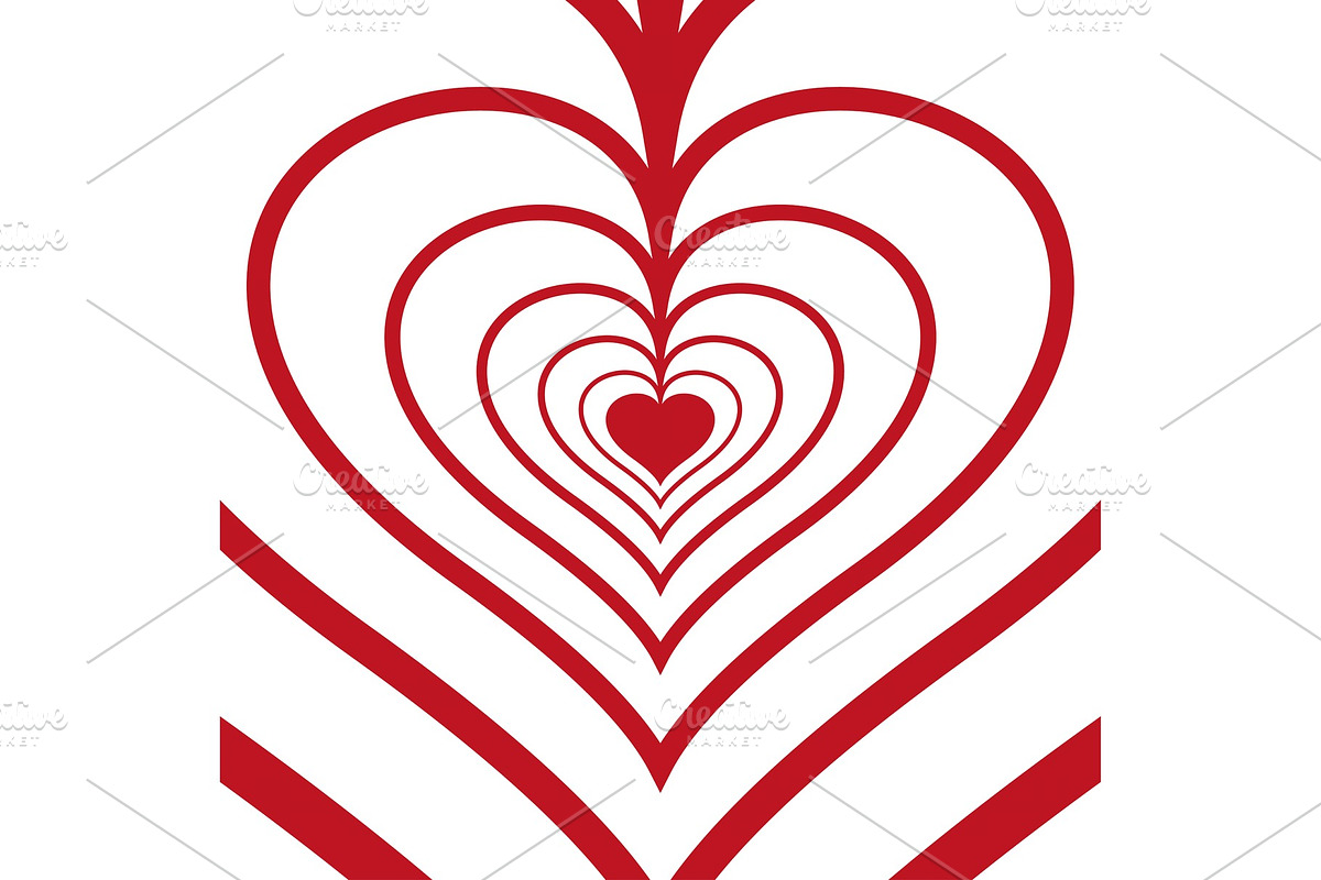 Red heart icon art background or in Textures - product preview 8