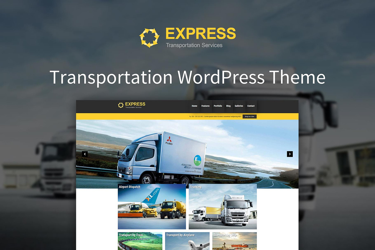 Express - Transportation WP Theme in WordPress Themes - product preview 8