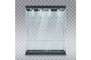 Glass showcase display cabinet