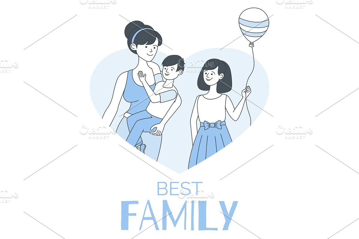 Best family flyer design template in Illustrations - product preview 8