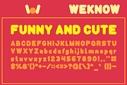 Funny and Cute font