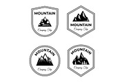 Mountain, camping trip vector logo