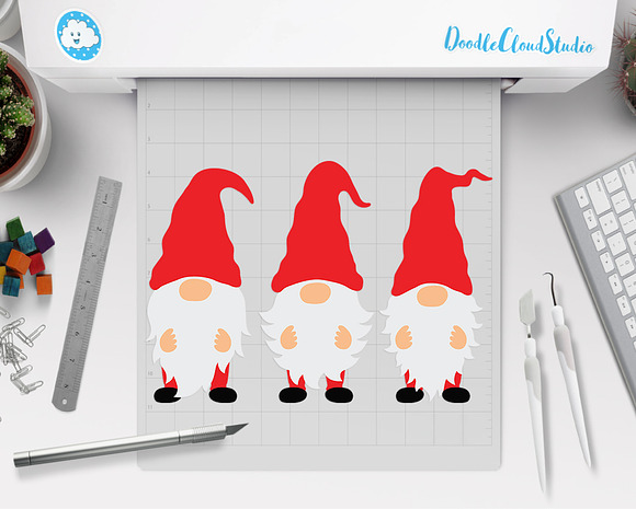 Gnome SVG Cut Files,  Gnome Clipart in Illustrations - product preview 5