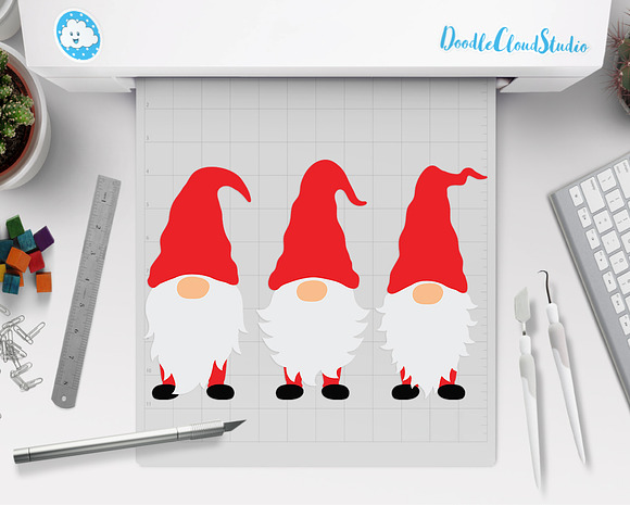 Gnome SVG Cut Files,  Gnome Clipart in Illustrations - product preview 6