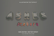 Ashes Illustrator Text Effect