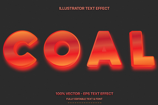 Coal Illustrator Text Style
