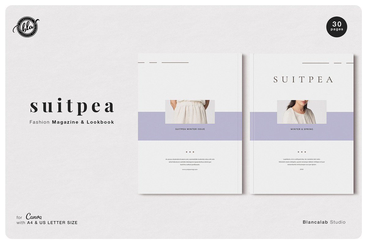 Canva Fashion Magazine | Suitpea in Magazine Templates - product preview 8