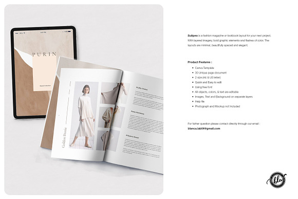 Canva Fashion Magazine | Suitpea in Magazine Templates - product preview 1