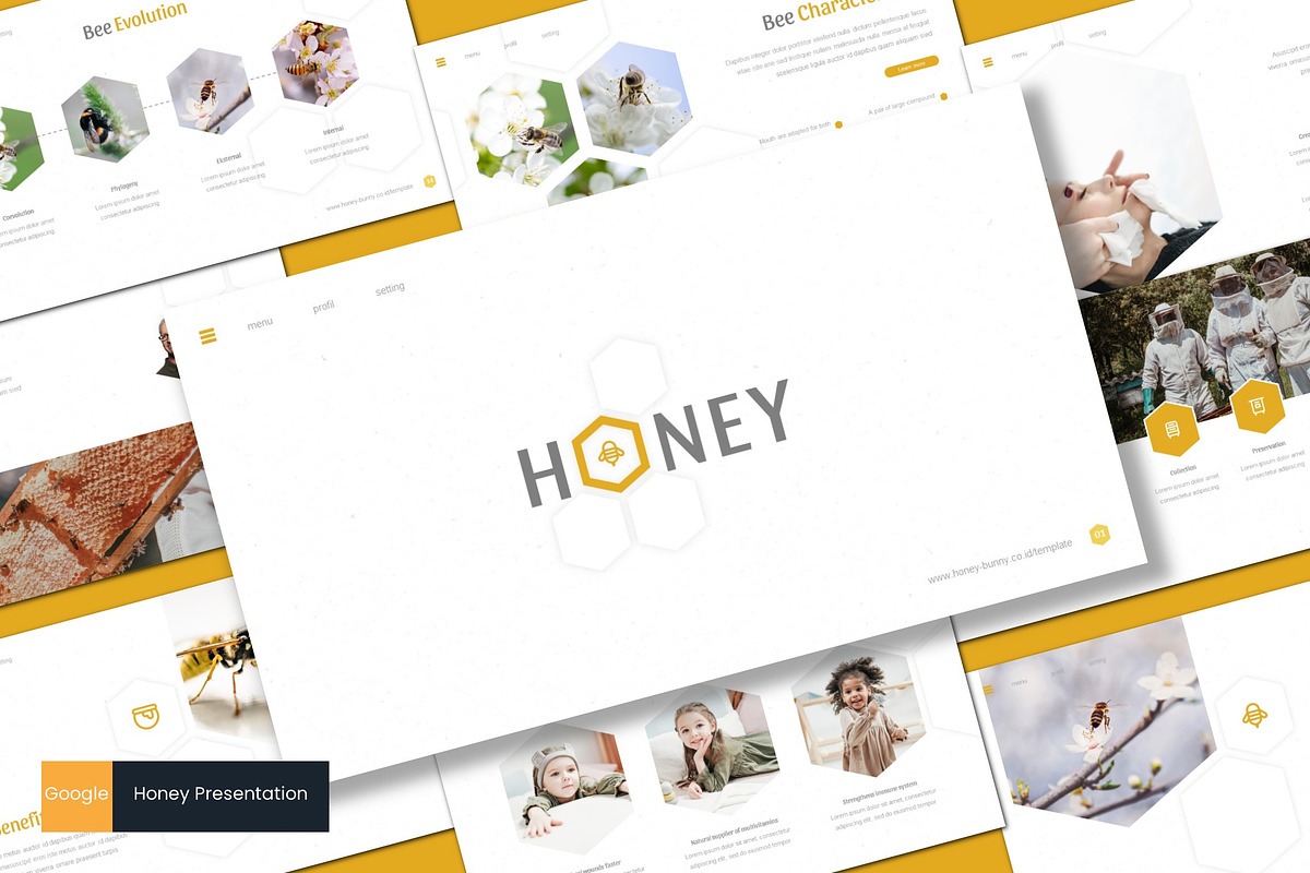 Honey - Google Slides Template in Google Slides Templates - product preview 8