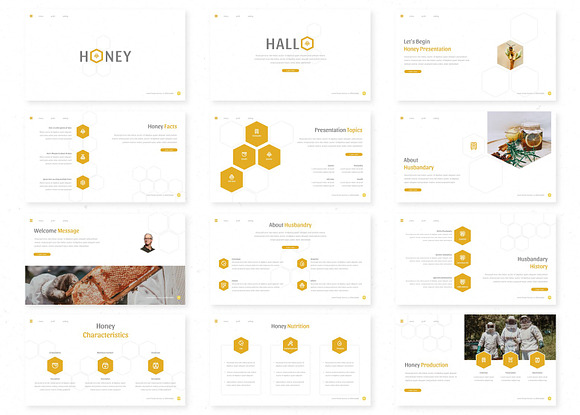 Honey - Google Slides Template in Google Slides Templates - product preview 1
