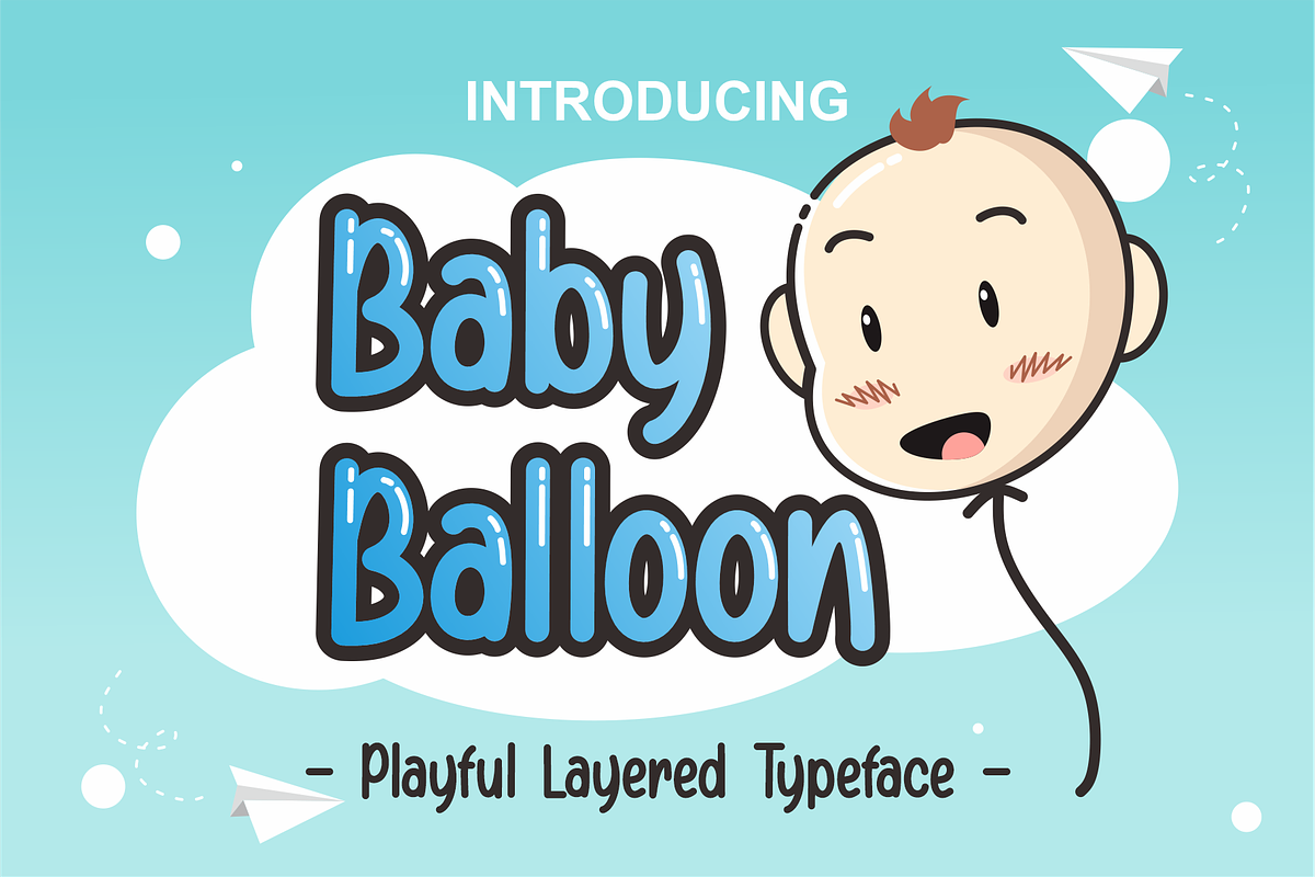 Baby Balloon in Display Fonts - product preview 8