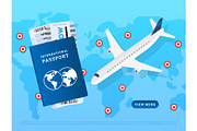 Web design of international flights