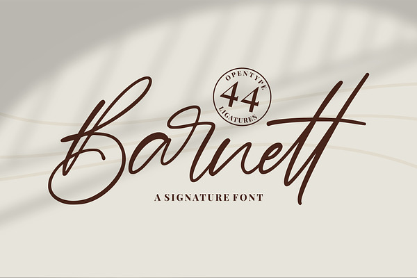 Barnett | New Signature Font