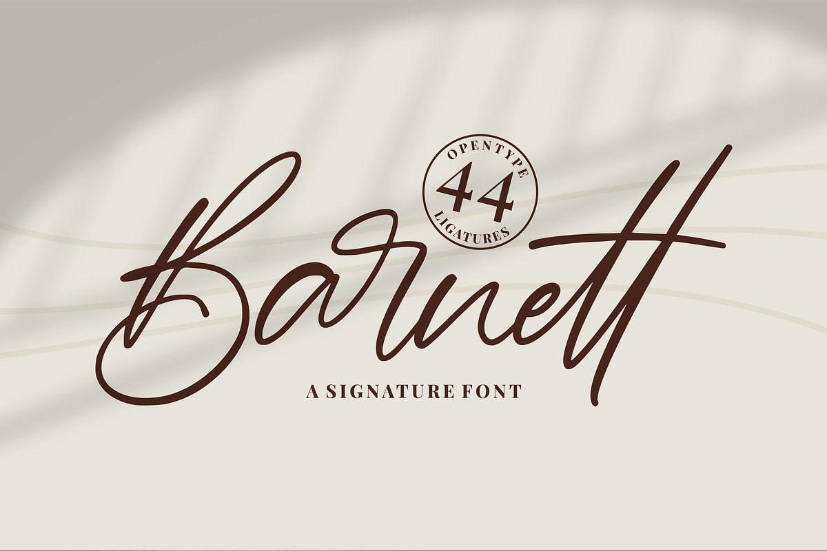 Barnett | New Signature Font in Script Fonts - product preview 8