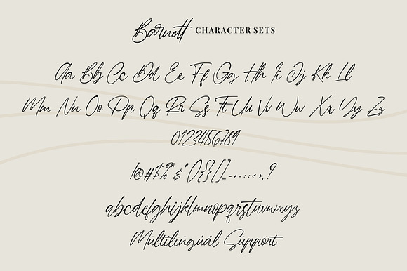 Barnett | New Signature Font in Script Fonts - product preview 6