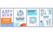 On demand services brochure template