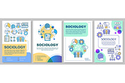 Sociology brochure template layout