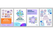 Social research brochure template